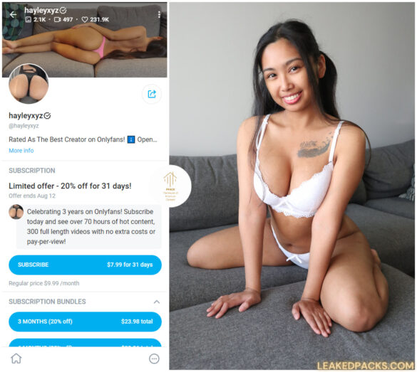 Hayleyxyz Onlyfans Leaked Free Mega Link - Porn Pack